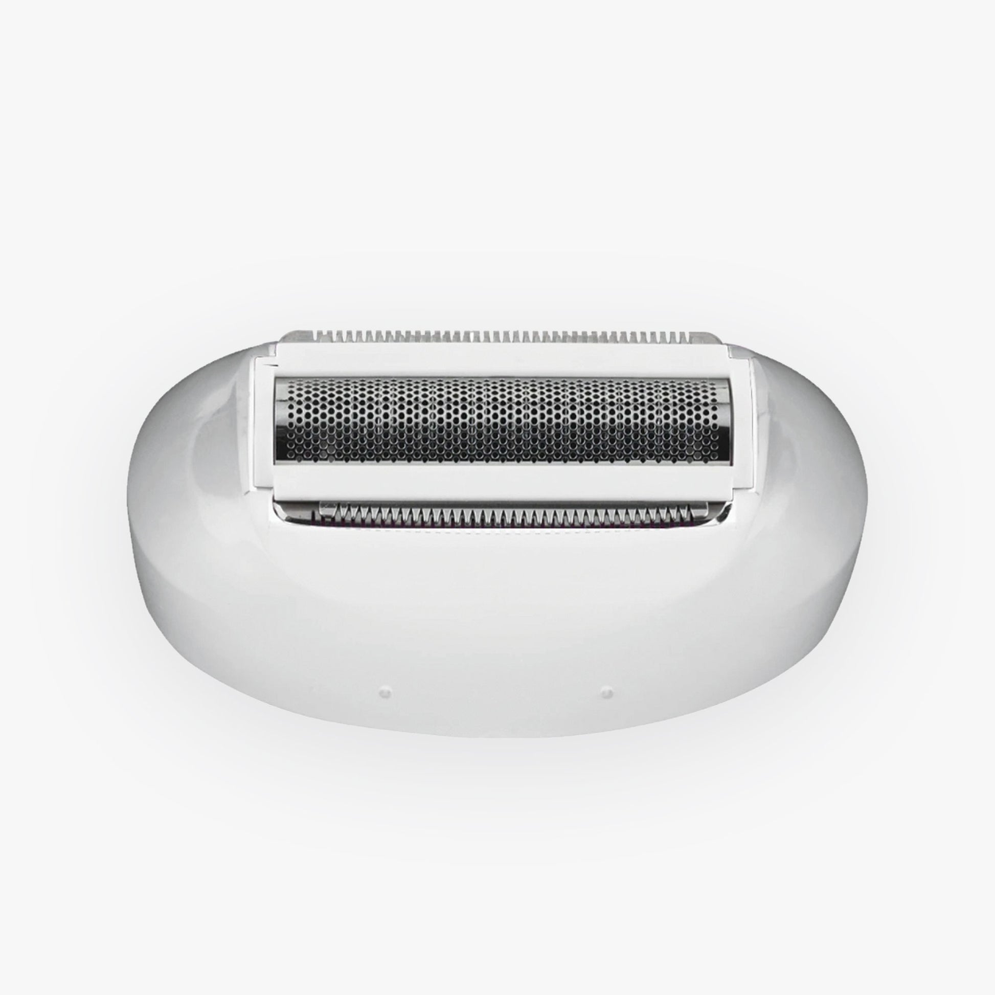 A white Spa Sciences Lady Shaver Head, perfect for your skin smoothing needs, sitting on a white surface.