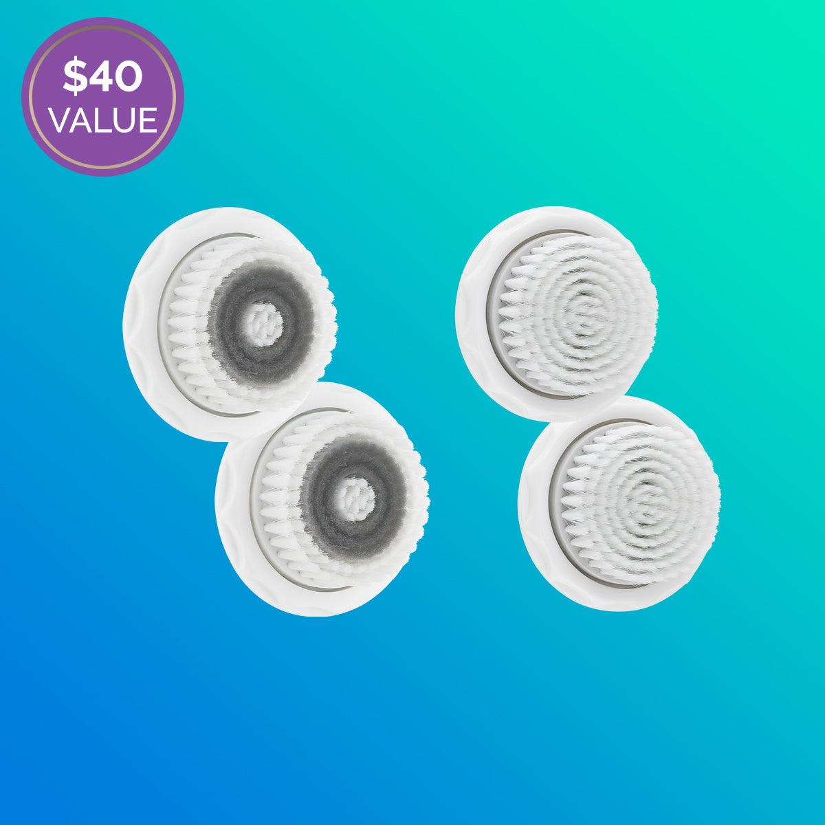 Two NOVA Brush Bundles on a blue background.