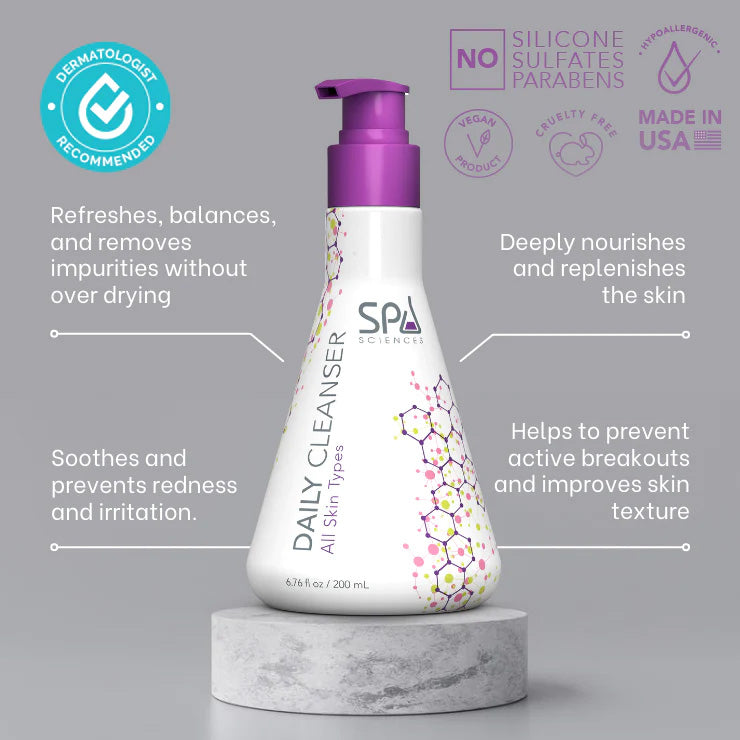 Product description: This Acne Attack Bundle by Spa Sciences comes in a bottle.