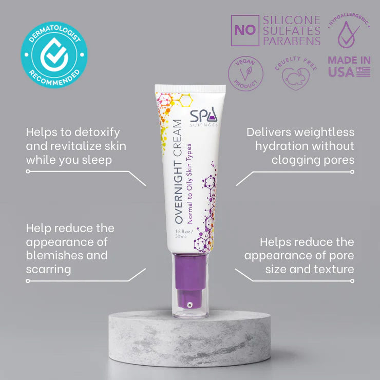 A tube of Spa Sciences Acne Attack Bundle with a purple label.