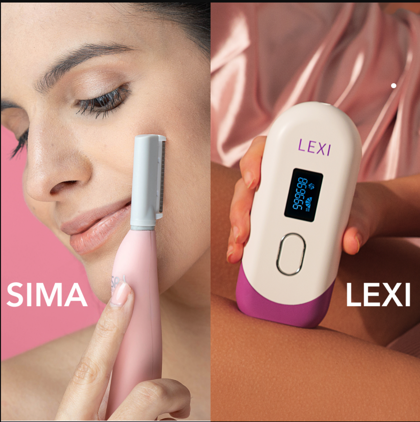 Compare Lexi Sima's experience with Spa Sciences Hairless Face & Body Set for unwanted hair removal and IPL therapy.