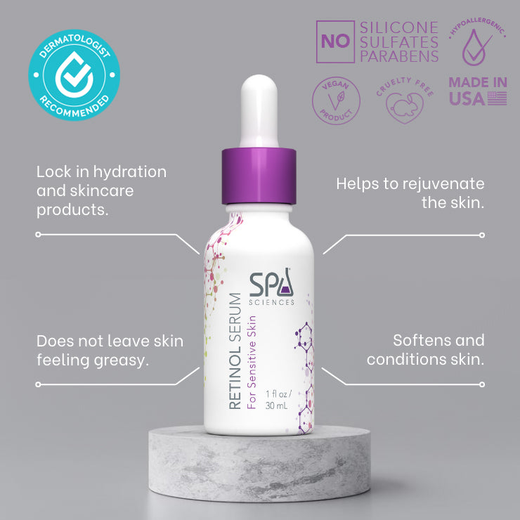 Discover the Retinol Serum at Spa Sciences spa, designed to target wrinkles and hyperpigmentation.