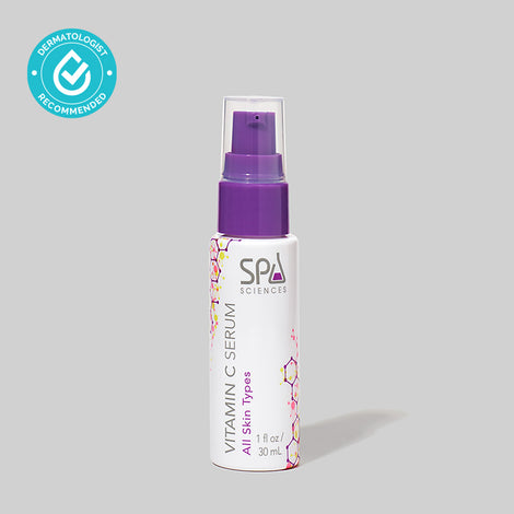An anti-aging Vitamin C Serum from Spa Sciences for skincare.