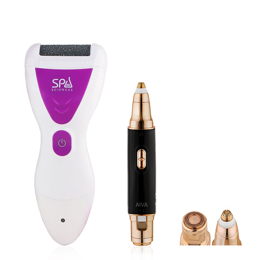 A Dare to Bare set with a pink nail trimmer for at-home pampering from Spa Sciences.