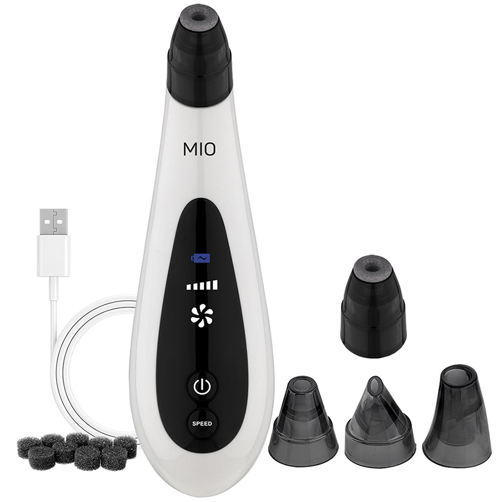 Facial massager with four different attachments for Spa Sciences' MIO BUNDLE - BONUS Diamond Replacement Tip and microdermabrasion.