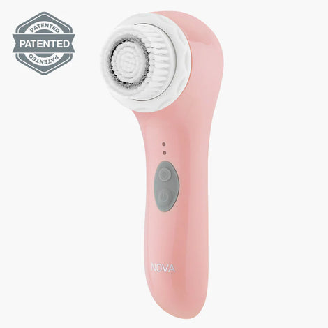 Facial Cleansing Brush Face Scrubber Electric Exfoliating Spin Brush  Cleanser Brushes Deep Cleaning Waterproof Exfoliator Spa Machine Acne Skin  Care Tone Skin on Face Spinning Cleaner Set (Pink)