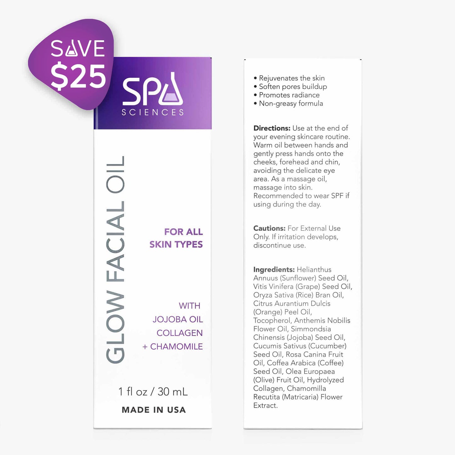 Plump It facial oil by Spa Sciences - save $25.