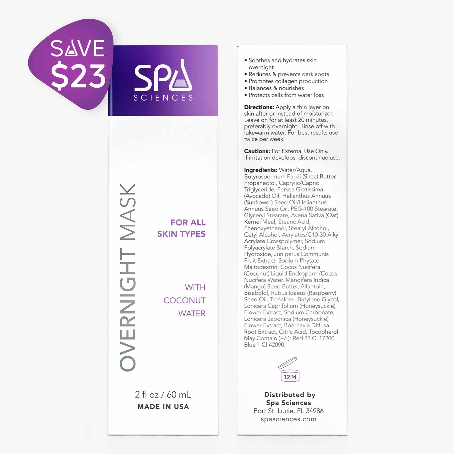 A package of Spa Sciences Sensitive Skin Starter Pack with a purple and white label.