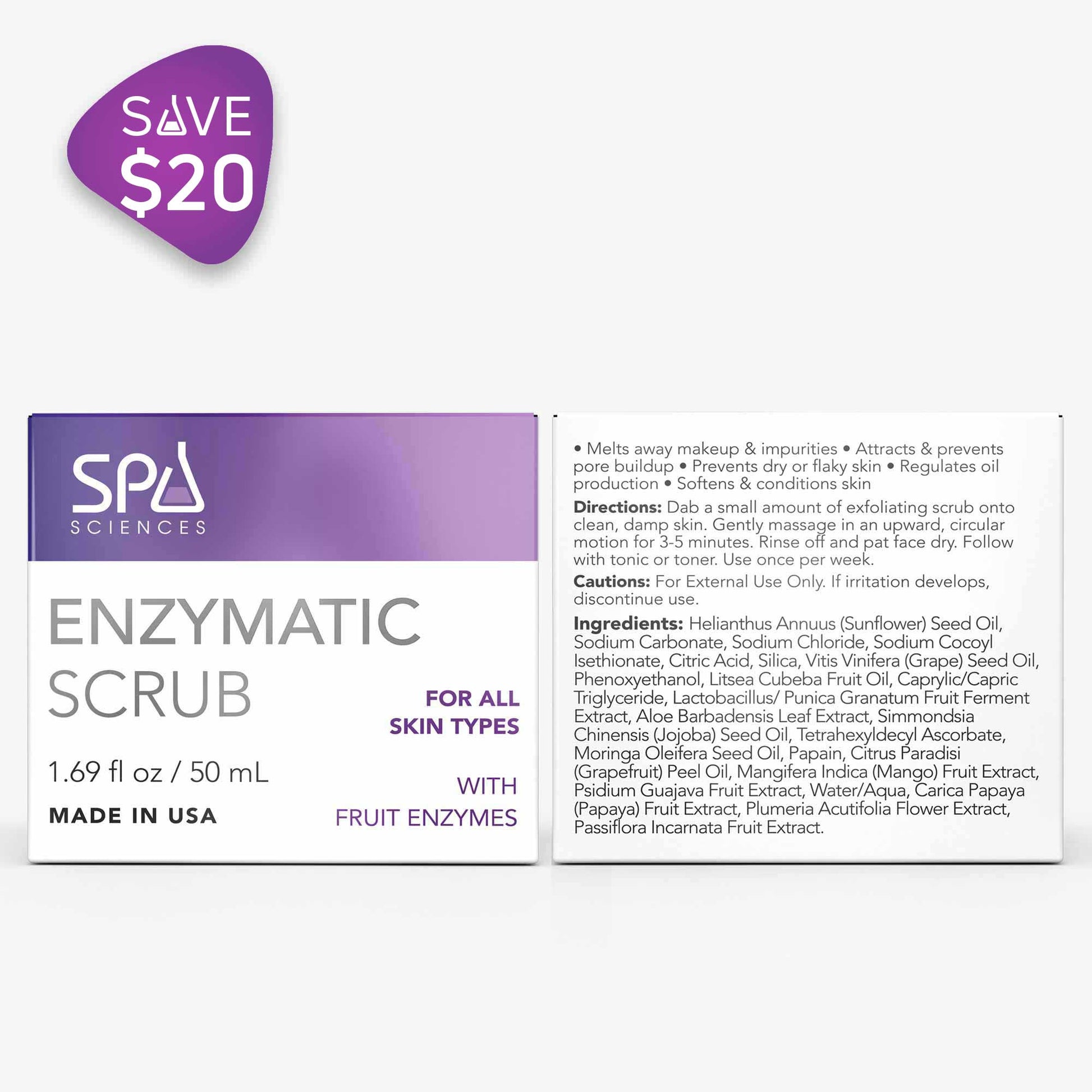 Silky Smooth Set enzymatic scrub from Spa Sciences - save $20.