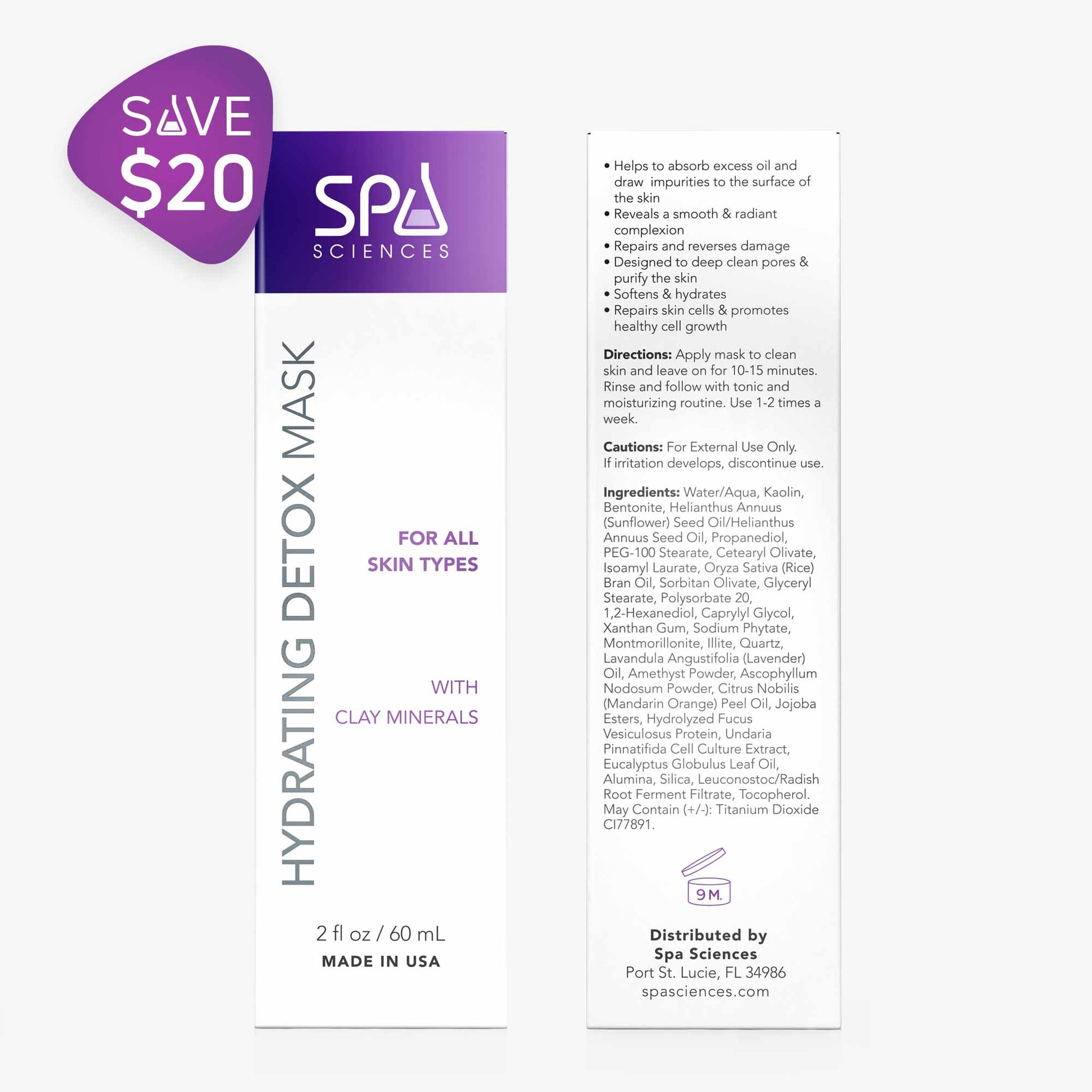 Silky Smooth Set hydrating mask - save $20 by Spa Sciences.