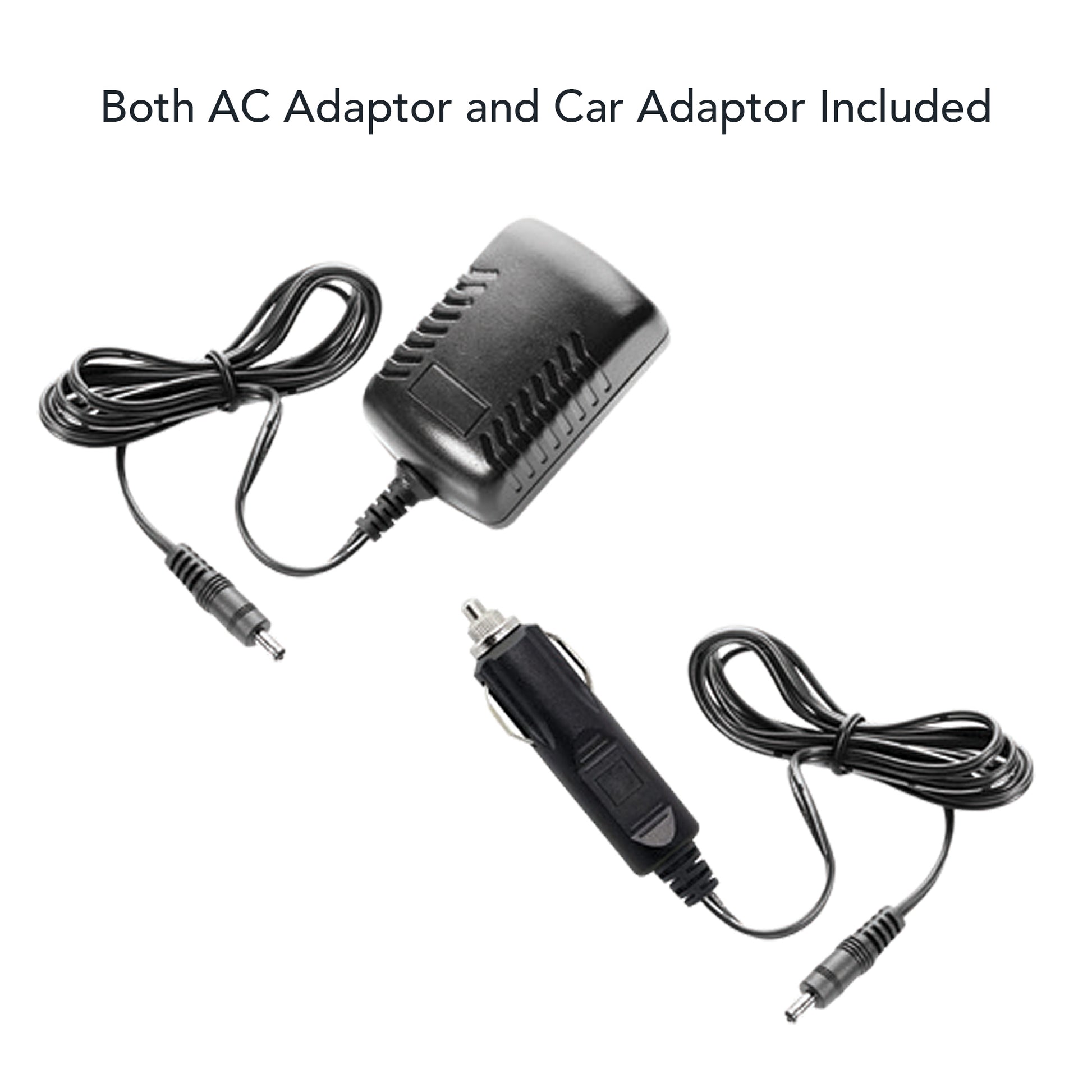 Both TAO ac adapter and car adapter are included for convenient use of the Spa Sciences shiatsu massager.
